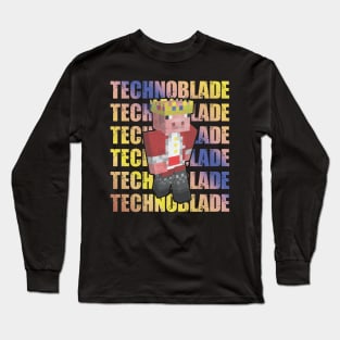 technoblade never dies minecraft legend Long Sleeve T-Shirt